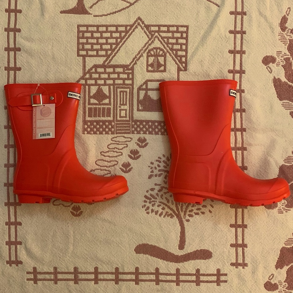 Red/Pink Rain boots
